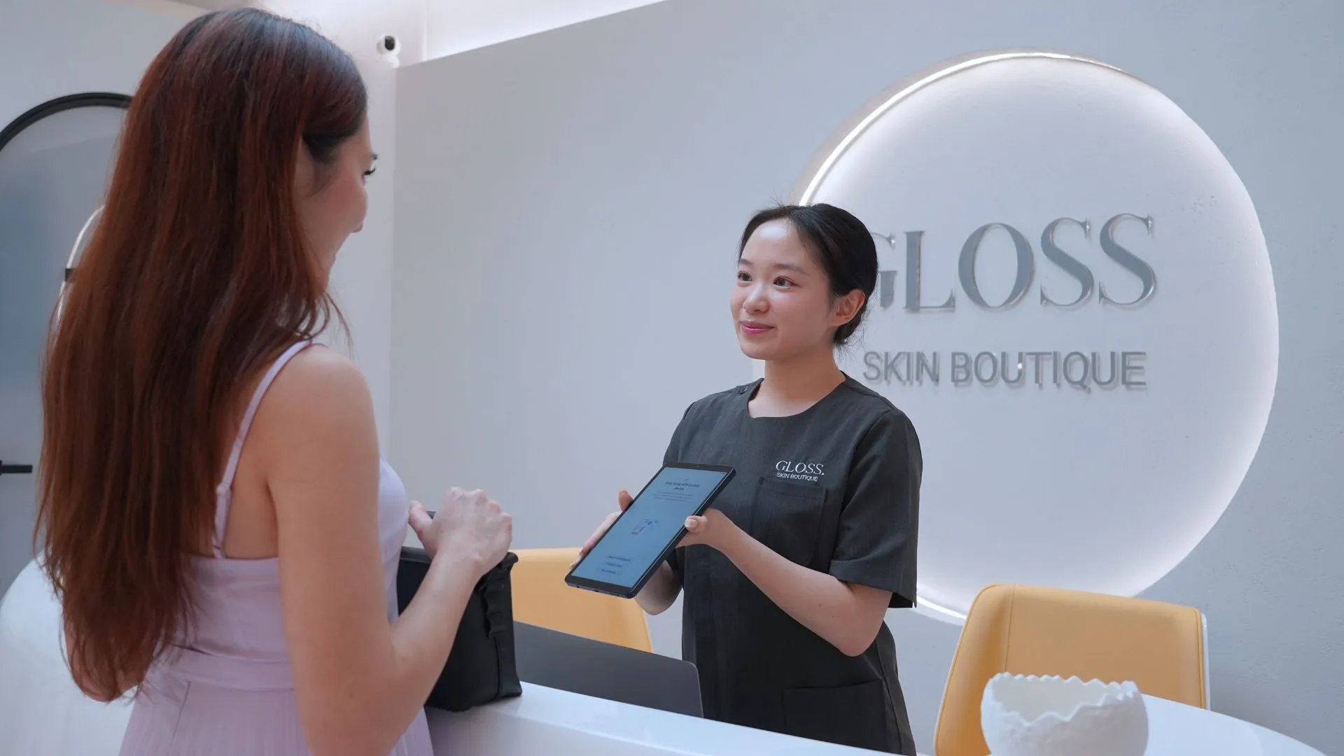 Gloss Skin Boutique Front Counter About Us Consultation Image